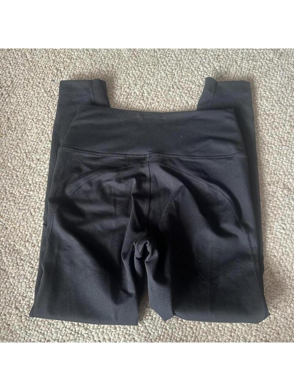 Black Outdoor Voices polyester & spandex leggings